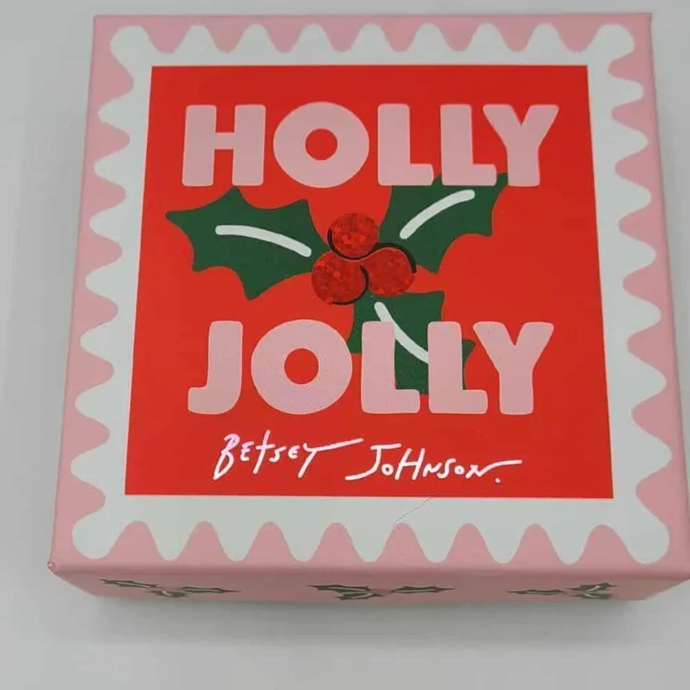 Betsey Johnson Santa Baby Charm Bow Bracelet NEW!  NWT!